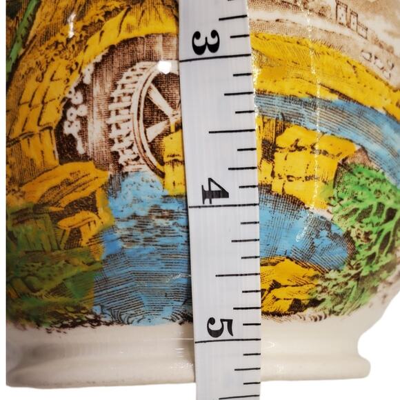 Sadler The Old Mill Made in England Pottery 1940s Milk Pitcher Jug Vintage - Picture 13 of 15